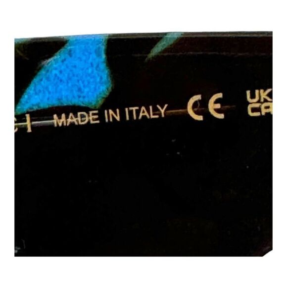 Gucci GG1331S Blue Tortoise Rectangle Sunglasses 54-16-145 Velvet Case Dust Bag - Picture 6 of 10